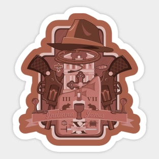Tribute for Indiana Jones Sticker